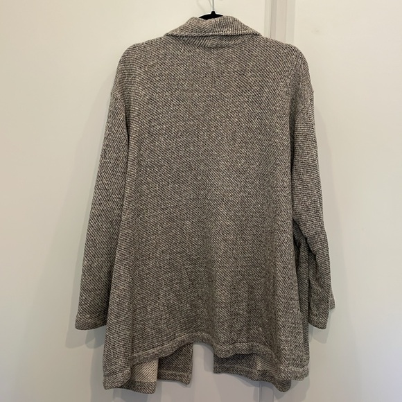 Eileen Fisher Grey Organic Cotton Blazer Sweater - Picture 8 of 8